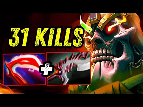 Desolator + Abyssal Blade Wraith King One Shot 🔥🔥🔥31Kills Solo Carry Dota 2