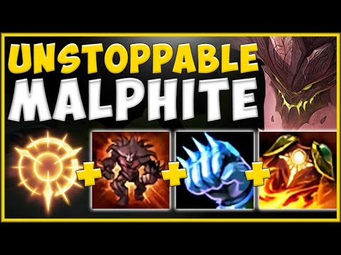 WTF RIOT! WHAT IS THE COUNTER TO THIS MALPHITE BUILD?? MALPHITE TOP GAMEPLAY! - League of Legends