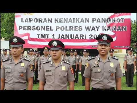 Kenaikan Pangkat Anggota Polres Way Kanan