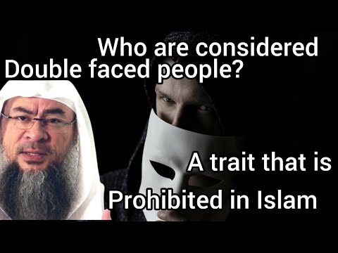 Who are double faced people (A trait that is prohibited in Islam) - Assim al hakeem