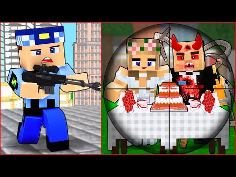 ASLI POLICE WAS MARRYING A BAD POLICEMAN, WHILE KEREM COMMISSIONER BURNED HER WEDDING! 😱 -Minecraft