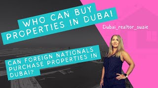 Can Foreign nationals buy properties in Dubai?  #dubai #dubaiinvestors #offplandubai  #dubailife