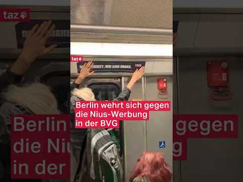 Video Thumbnail: Berlin wehrt sich gegen die Nius-Werbung in der BVG