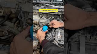 Fuel pump pressure test #automobile #fuelefficiency #fuelmileage #shorts #shortvideo