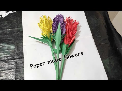 Amazing Paper Made Flowers || Handmade Paper Craft || Easy Craft