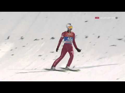 Kamil Stoch - 124,5m - Bischofshofen 2016 - Qualification + polish commentary