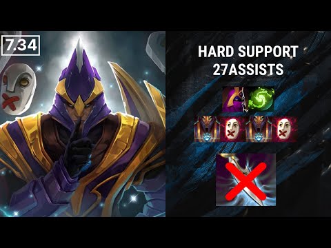 Silencer Hard Support Gameplay 27 ASSISTS - PATCH 7.34 Dota 2 Match Gameplay