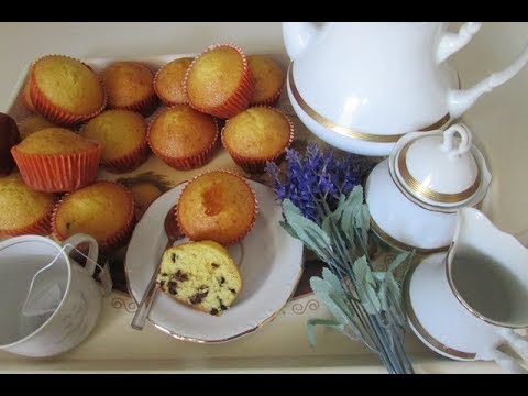 Muffin all'arancia e gocce di cioccolato -  ricetta in 2 minuti
