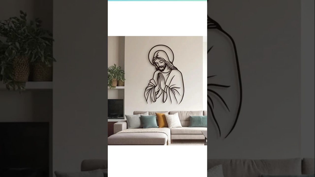 BLIND SHOP Jesus Metal Christian Home Wall Art Decor Lord Jesus Christ #onlineshopping
