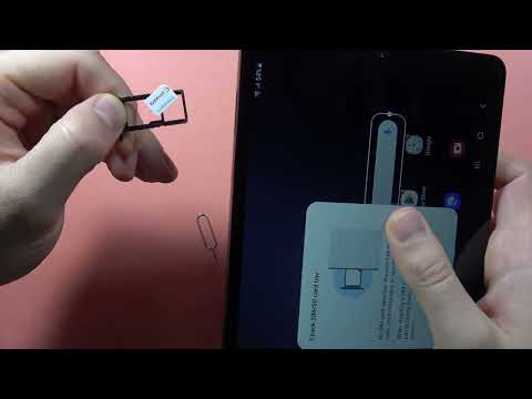 SAMSUNG Galaxy Tab A9: Insert SD Memory Card - Install micro SD Card #taba9