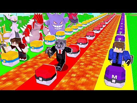 NOVA CORRIDA DAS NOVAS LUCKY PIXELMON MAS TEM ARMADILHAS DE POKEMON - MINECRAFT PIXELMON MOD