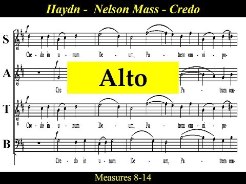 Haydn - Mass in D minor - Nelson Mass - 3a.Credo - In Unum Deum - Alto