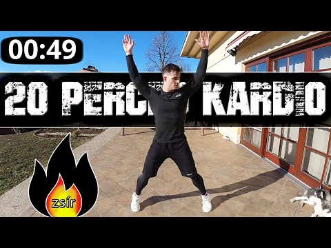 20 PERCES KARDIO EDZÉS (Felszerelés Nélkül!) | OTTHONI EDZÉS