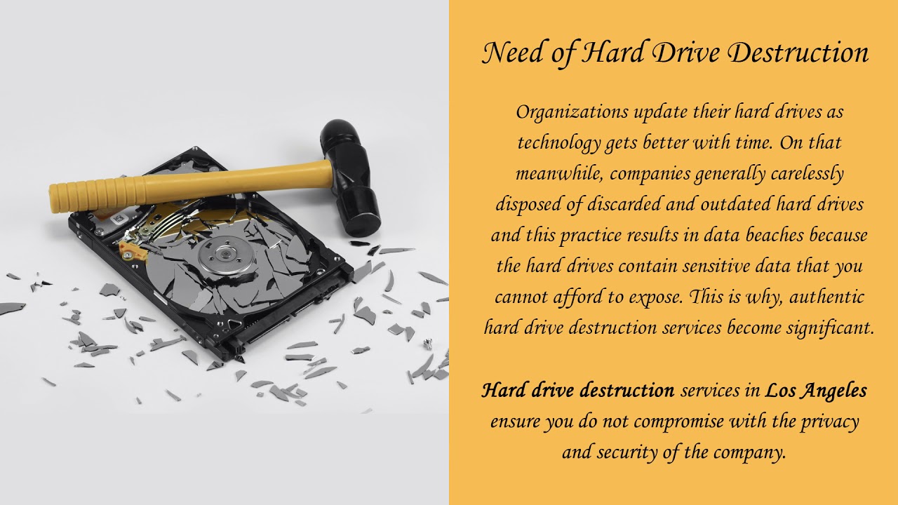 Effective Hard Drive Destruction Services in Los Angeles by Arion Global, Inc.