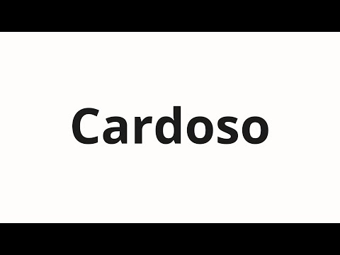How to pronounce Cardoso