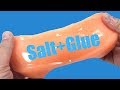 How To Make Slime With Glue, Water And Salt Only|| Slime Without Borax Or Activator