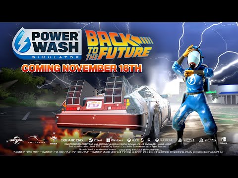 PowerWash Simulator Back to the Future Special Pack Launch Date thumbnail