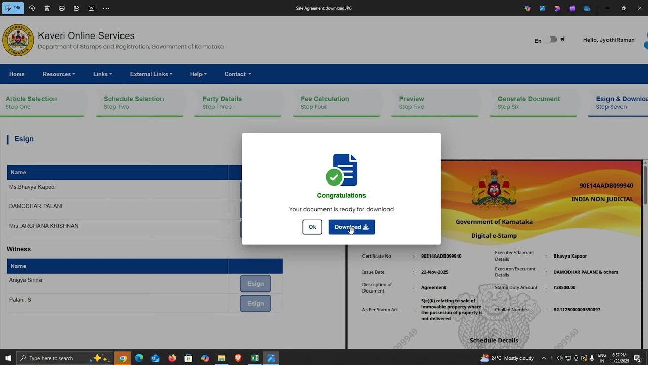 Sale Deed Registration in Bangalore | Step-by-Step Procedure, Documents & Fees