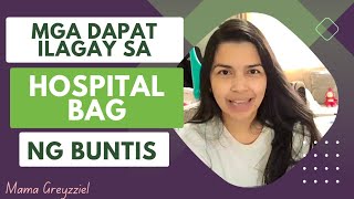 Dapat ilagay sa HOSPITAL BAG ng manganganak