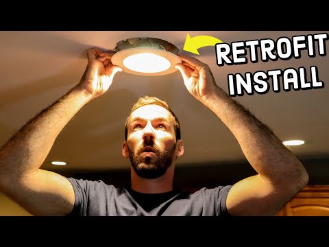 Quickly Replace Old Reccessed Lights with Retrofit LED Lights