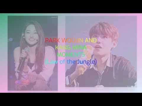 Park Woojin and Kang Mina moments (Law of the Jungle)