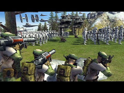Stormtrooper Army CONVOY AMBUSH! - Men of War: Star Wars Mod