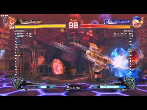 Gamerbee (Adon) Vs. Talkbow (Yun) SuperStreetFighter4 AE (720p)