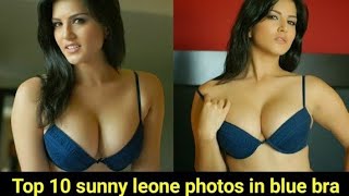Top10 sunny leone photos in blue bikini