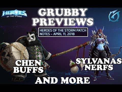 Grubby | Heroes of the Storm - Patch Note Review - 11 April 2018 - Chen Buffs!