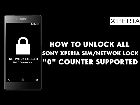 How To Unlock All Sony Xperia SIM/Network Lock 