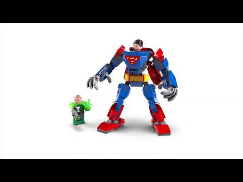 thumbnail video image 2 of Set LEGO Super Heroes Armadura Robótica de Superman vs Lex Luthor 76302, 2 of 5