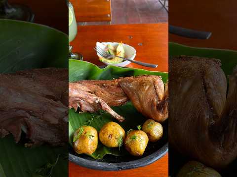 Comiendo conejo en Cundinamarca vía cucunuba #parejaextranjera #conejo #matrimoniointercultural