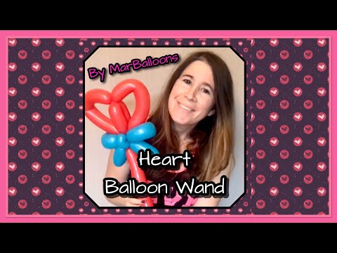 Heart Balloon Wand (English)