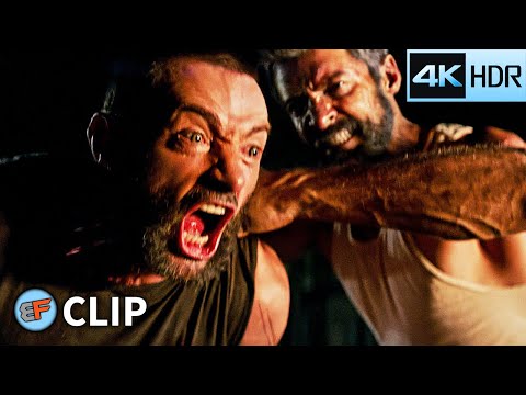 Wolverine vs X-24 - First Fight Scene | Logan (2017) 4K HDR Movie Clip
