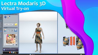 Lectra Modaris 3D Tutorial | Dress Virtual Try-On | 3D Virtual Prototyping | Pieces assembly