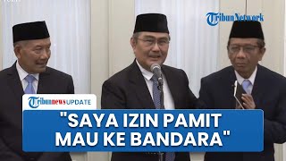 Baru Dilantik Prabowo, Mahfud MD Buru-buru Pamit Tinggalkan Istana saat Tim Reformasi Polri Konpers