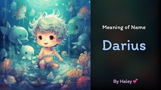 Meaning of boy name: Darius - Name History, Origin and Popularity