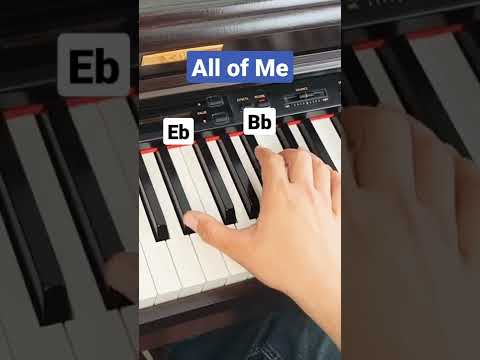 All of Me John Legend - piano tutorial