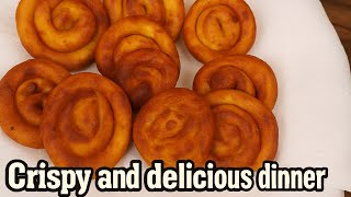 Just mix potatoes and flour together for | a crispy and delicious dinner.