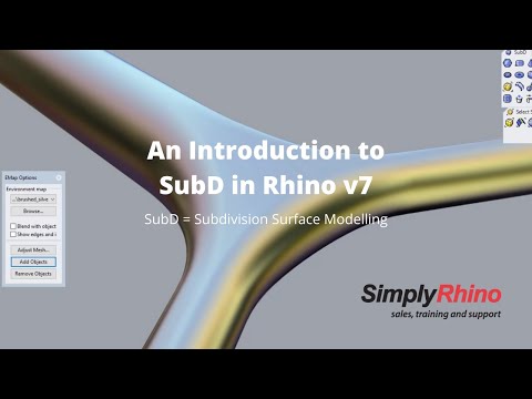 An Introduction to SubD (Subdivision Surface Modelling) in Rhino3d v7