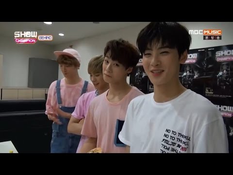 [ENG SUB] 160802 ASTRO's Ramen Recipe @ Show Champion Behind
