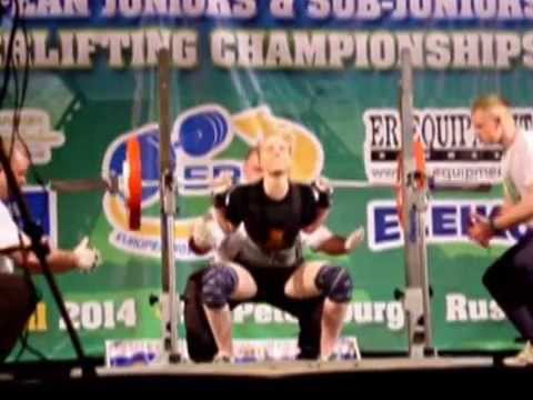 Junior Women's class: -63 & 72 kg Squats - 2014 EPF European Junior Powerlifting Championships
