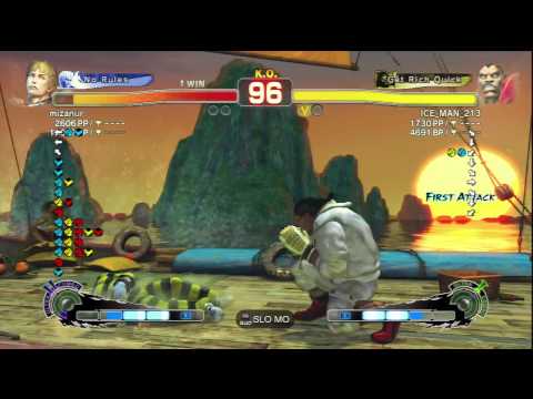 mizanur [Cody] Vs ICE_MAN_213 [Balrog] SSF4 AE Matches - PSN