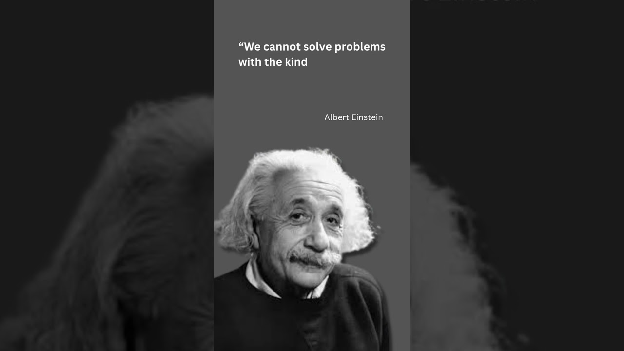 Quotes Albert Einstein -- Solve Problem