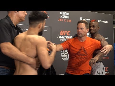 UFC HAMBURG STAREDOWNS GET HEATED!!!