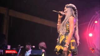 Seyi Shay at Felabration 2015 with 7UP