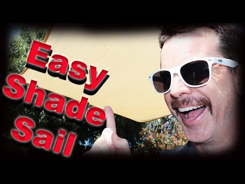 How to Install A Shade Sail - The Easy Way! - YouTube