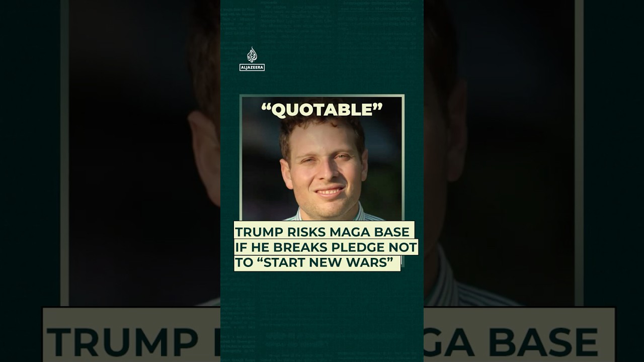 Trump risks MAGA base if he breaks pledge not to “start new wars”