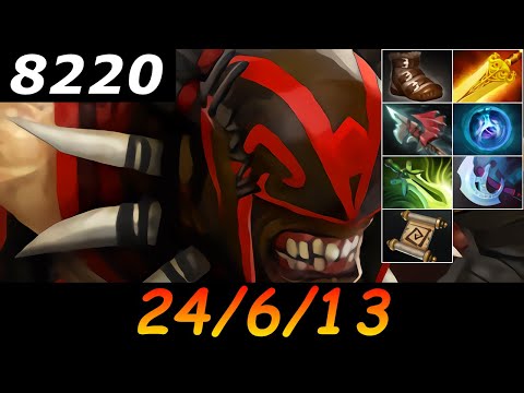 Dota 2 Bloodseeker 8220 MMR 24/6/13 (Kills/Deaths/Assists) Ranked Full Gameplay