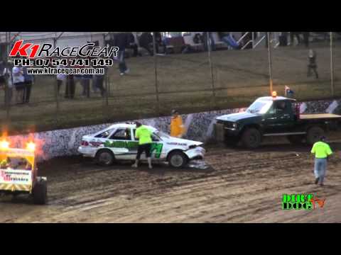 4 Cylinder Sedans: Matthew Claydon Rollover - Charlton Raceway Rollover